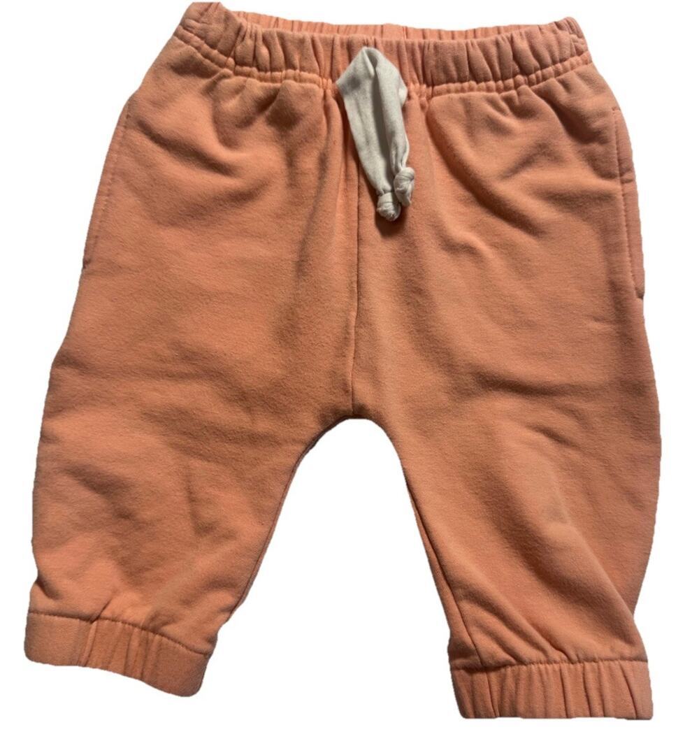 June & January Peach Jogger Sweatpants Baby Toddler 12-24M Cotton Blend